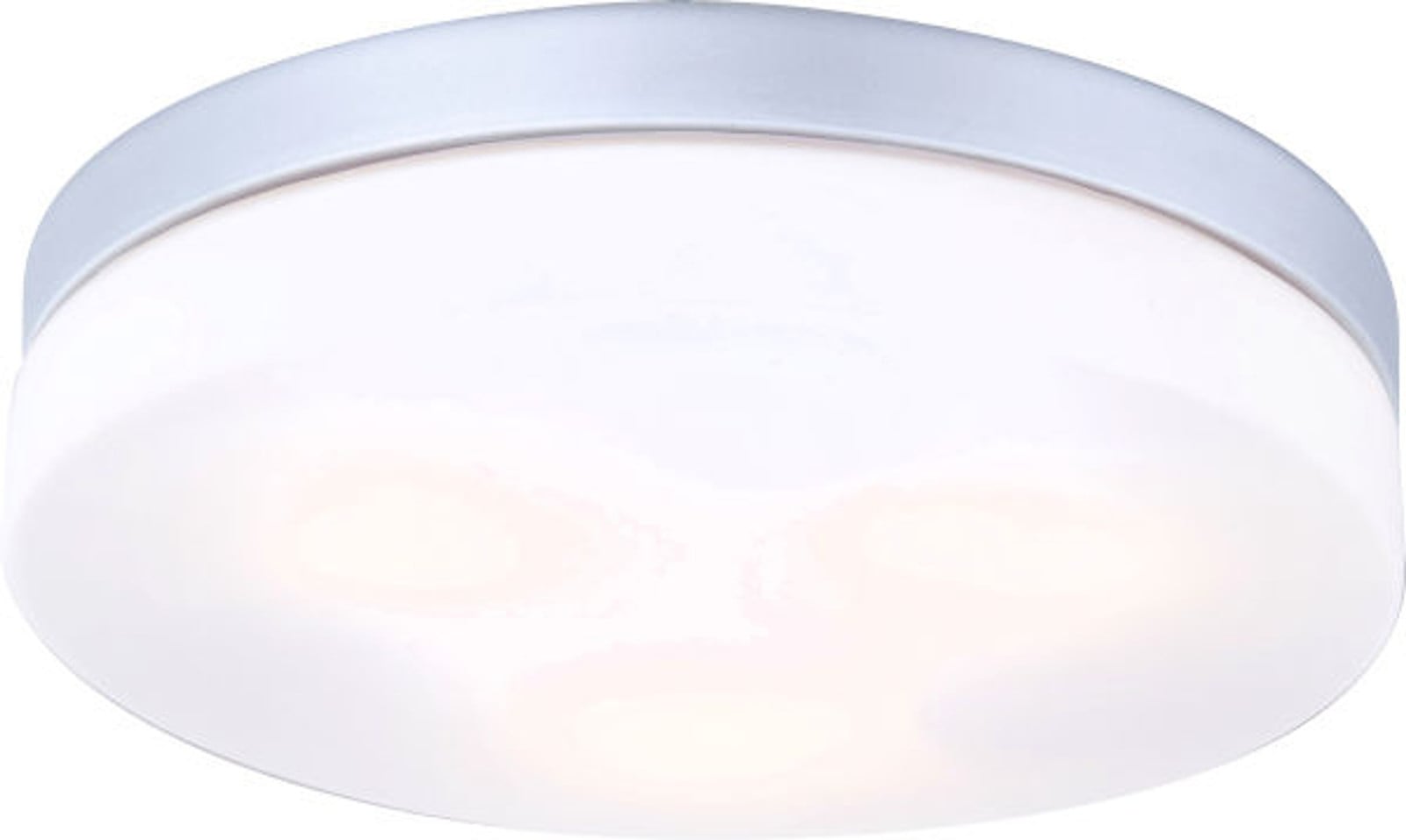Globo Lighting Buitenlamp, Aluminium, Zilver Metallic, Opaalglas, IP44, Diameter: 30 cm, Hoogte: 6,5 cm