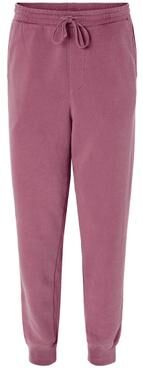 Independent Trading Co. PRM50PTPD Men's Pigment-Dyed Fleece Sweatpants in Pigment Maroon size Small   Cotton/Polyester Blend