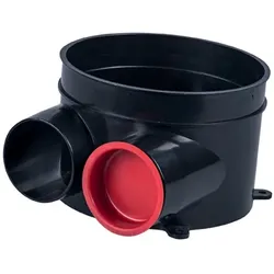 Pluggit Doppelwinkelstutzen DN150 PluggFlex PKR75 - EVWS75 - LB29602