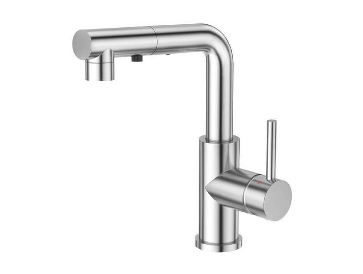 LuxusKollektion Spültischarmatur Küchenarmatur ausziehbar Chrom 3 Funktionen (1-St)
