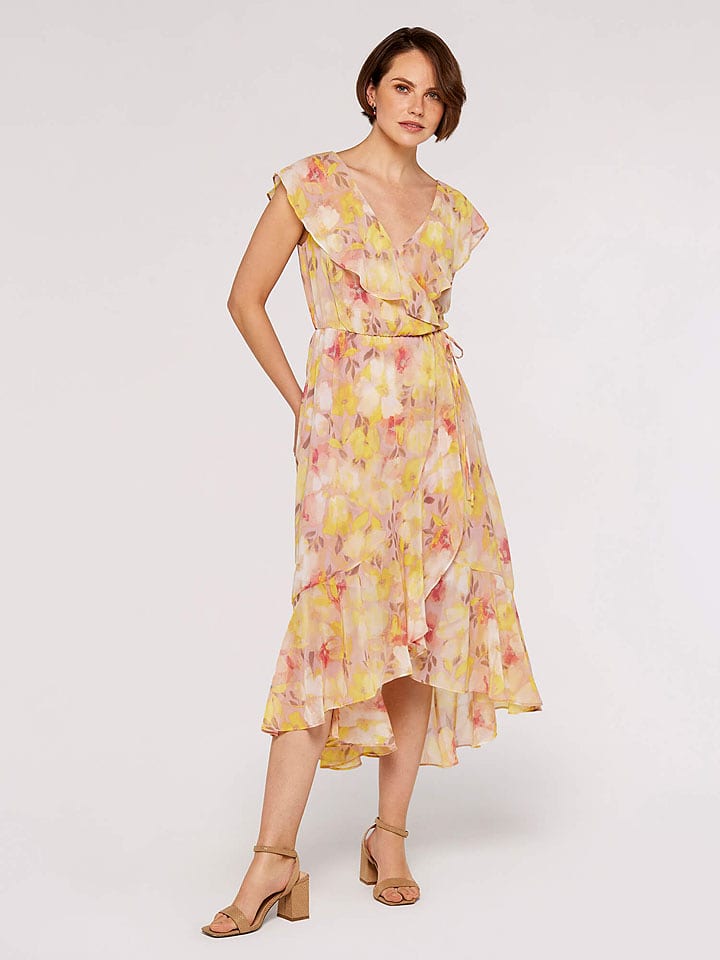 Apricot Kleid in Beige - L