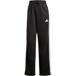 adidas Essentials 3-Streifen Open-Hem French Terry Jogginghose Damen JE1300 - black/white L