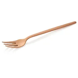 24x Dessertgabel ALEX BRONZE, mit bronze, matte PVD Beschichtung, 16 cm, Chromnickelstahl 18/10