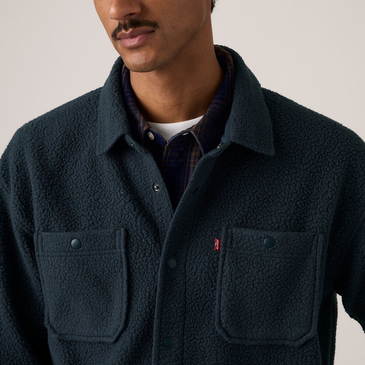 LEVI'S Chemise worker, en sherpa