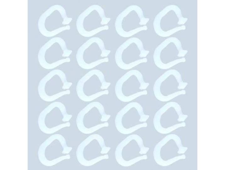 Good Life Faltenclips Faltenlegehaken Faltenhaken für Cliprollo in Weiss Inhalt 20 Stück
