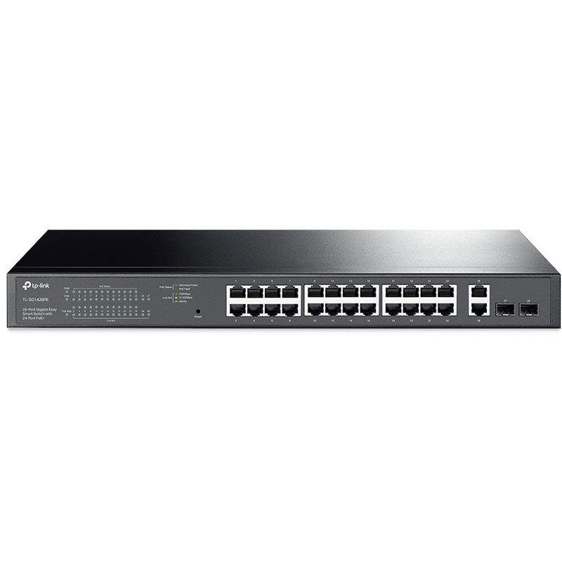 TP-Link Easy Smart TL-SG1428PE - Switch - 28 Anschlüsse - Smart - an Rack montierbar
