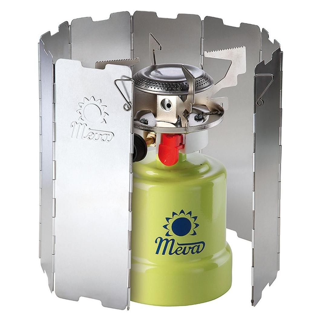 Meva Windschutz für einen Campingkocherbrenner - Silber (1713860031)