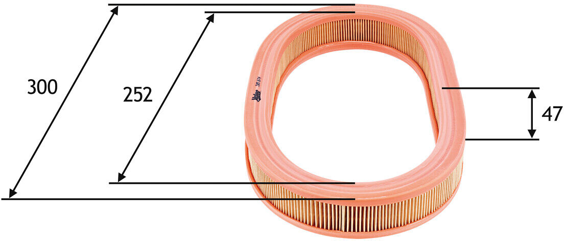 Valeo Luftfilter 585674 Filtereinsatz 48mm Für Ford Citroën Renault Ac