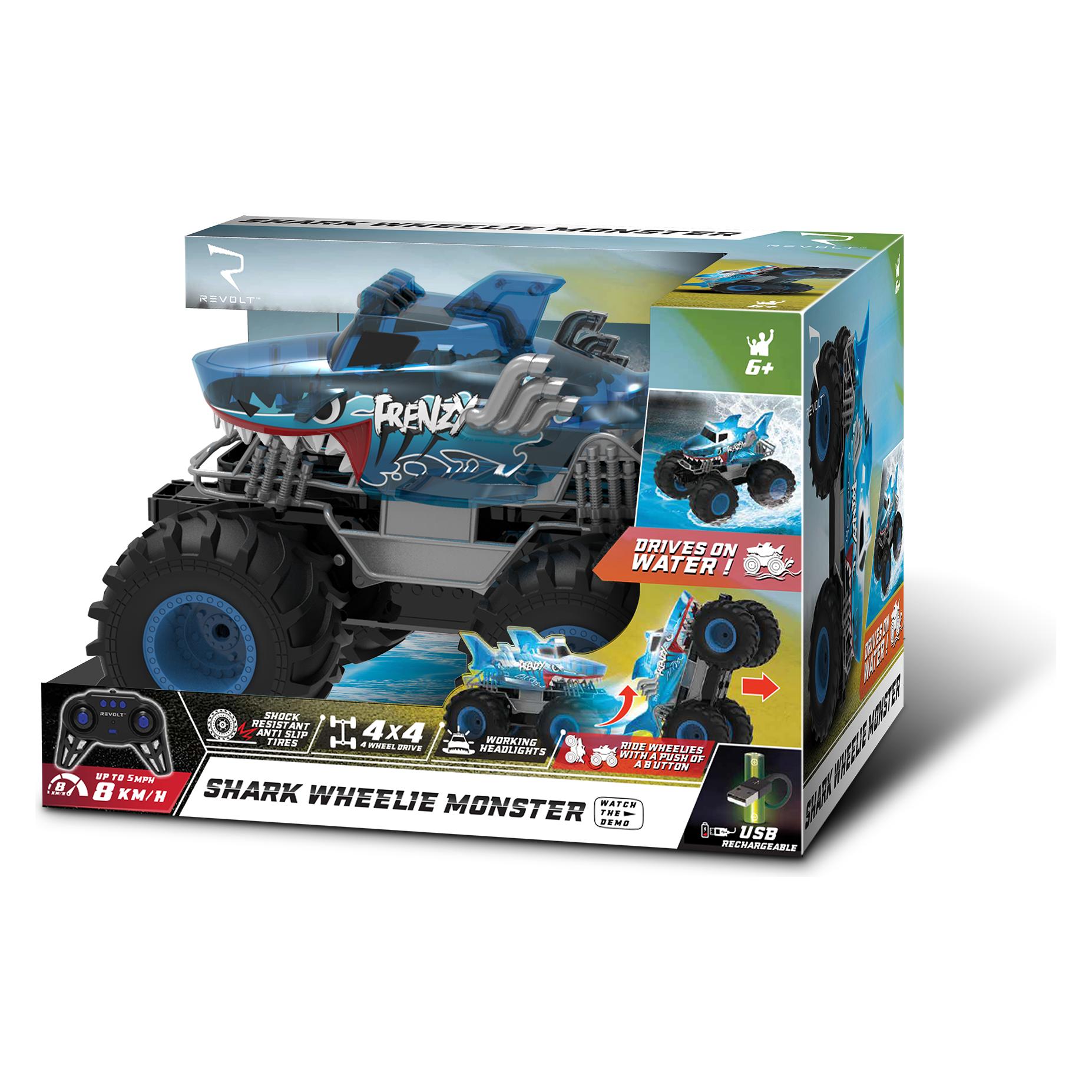 Syma REVOLT Shark Wheelie Monster 26 cm 1:18 (AMOS51025)