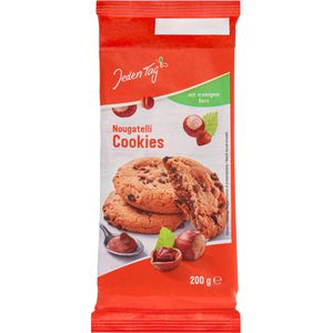 JedenTag Kekse Nougatelli Cookies, 200 g