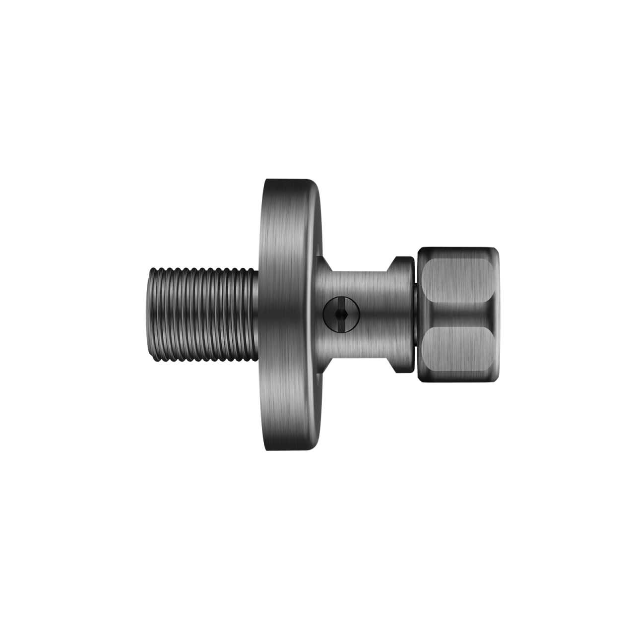 KWC Wandanschluss 1/2""x3/4"" L40 absperrbar, brushed graphite 3600014954