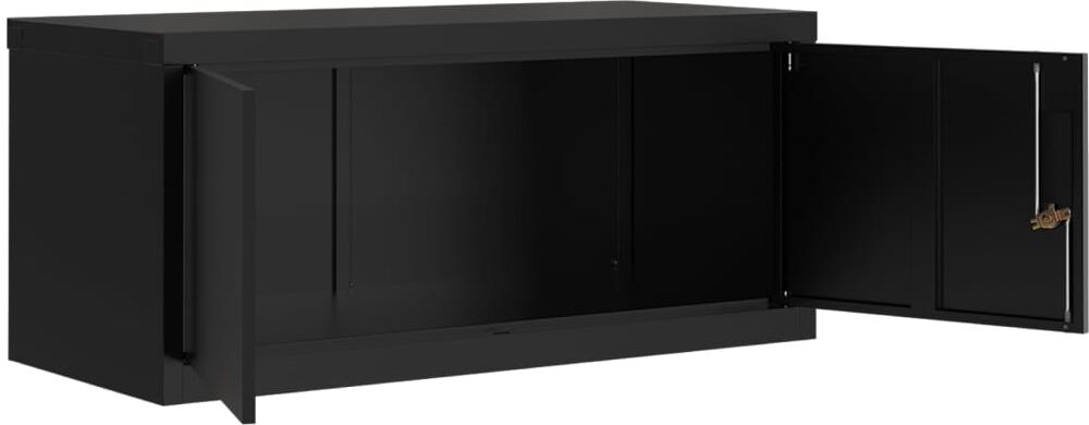 vidaXL Classeur noir 90x40x40 cm acier