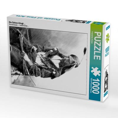 CALVENDO Puzzle Die Sehne klingt.... | 1000 Teile Lege-Größe 64x48cm Foto-Puzzle für glückliche Stunden