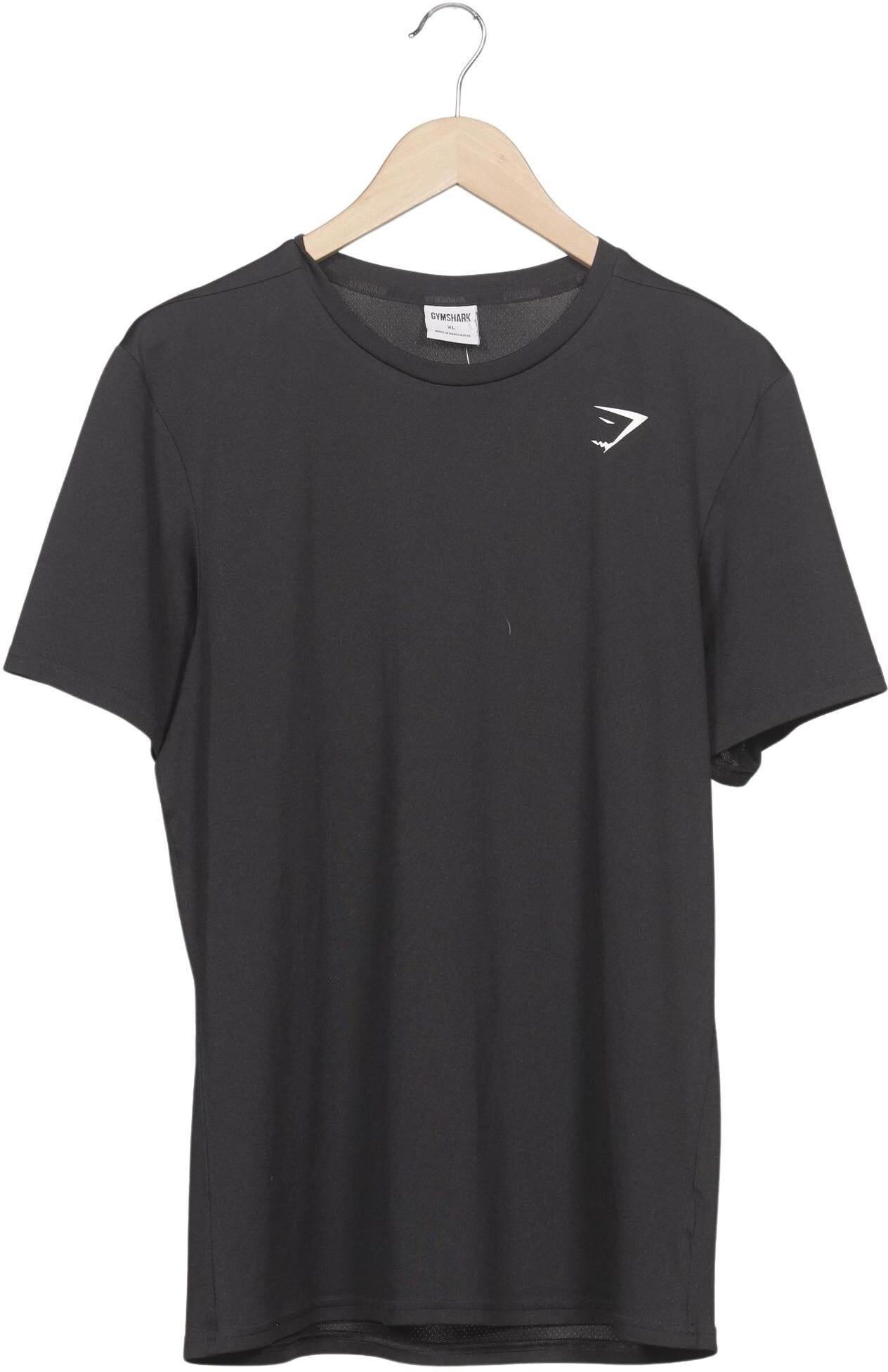 Gymshark Herren T-Shirt, Schwarz, Gr. XL, Synthetik - Second Hand