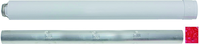 Vaillant Verlängerung 1,0m 60/100 mm 303833 konzentrisch Aluminium