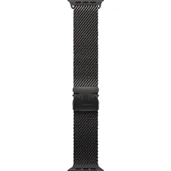 APPLE 49 mm Milanaise M, Ersatzarmband, Schwarz