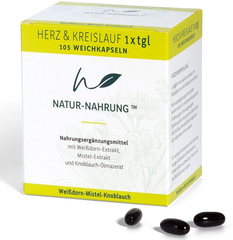 Natur Nahrung Natur-Nahrung Herz & Kreislauf 1x tgl.Weichkapseln 105 St Weichkapseln