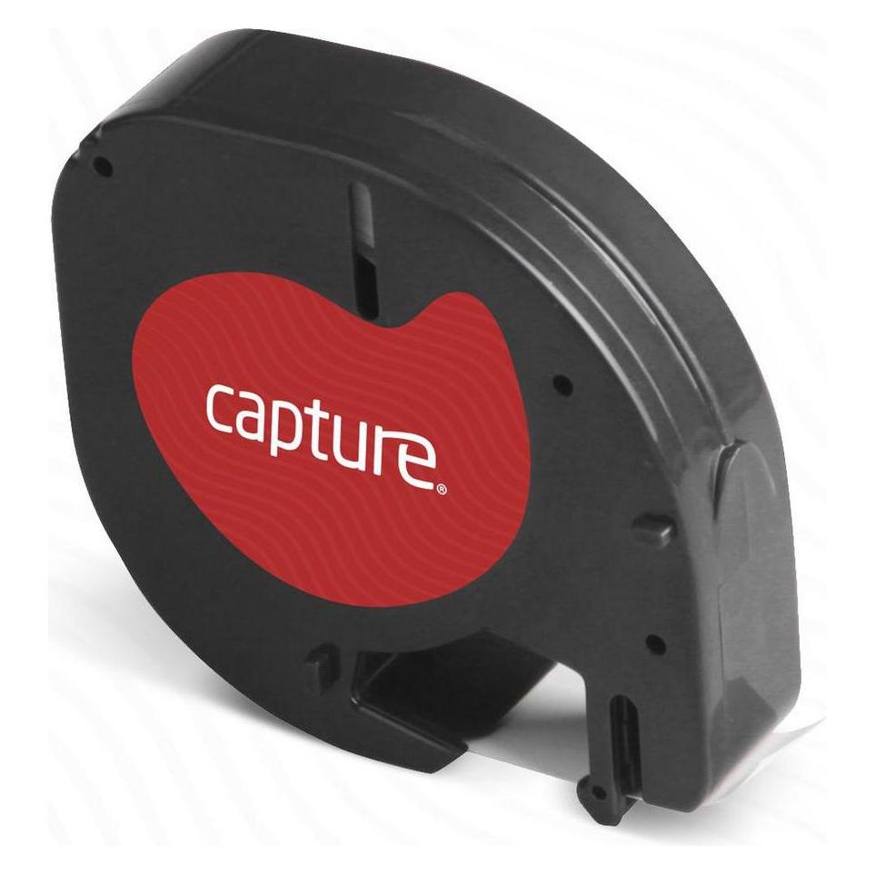 Capture 12mm x 4m Black on (1.20 cm, Schwarz, Transparent) (CA-S0721550)