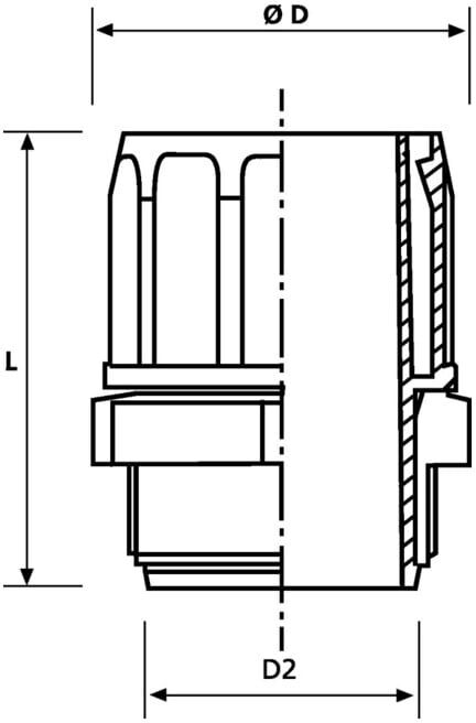 Hellermann Tyton Raccord FG36-M40 (167-00535)