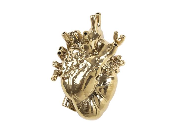 Design Vase „Love in Bloom“ Gold 25 x 16.5 cm Seletti