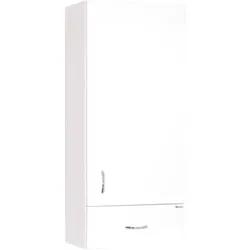 Keramia Pro Badezimmerschrank niedrig 35x80x21,6 cm weiß glanz PROH35