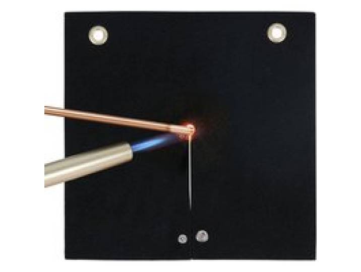 VEVOR Couverture de Soudage Ignifuge, 305x305 mm Couverture Anti-feu Fibre de Carbone Résistante à la Chaleur 982 ℃ Tapis Protection Torche au Propane avec Œillets Métalliques pour Tuyaux en Cuivre