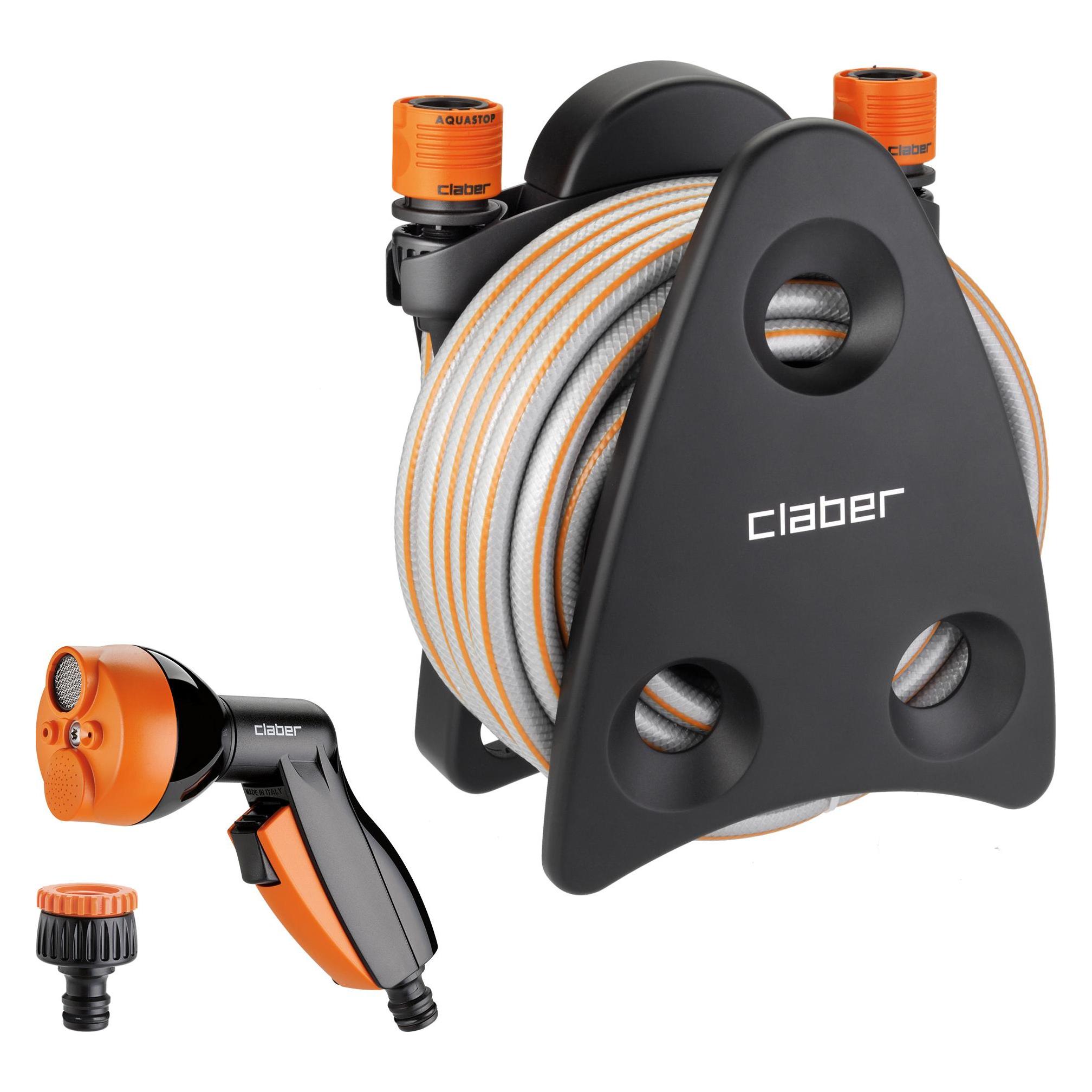 Claber Tragbares Balkon-Schlauchaufroller-Set 10 (10 m) (42640726)