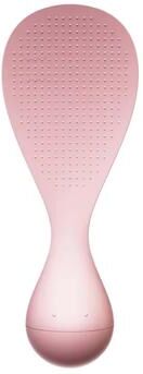 Uplifted Trends Standing Rice Paddle Non Stick Rice Scoop With Weighted Tumbler Base & Heat Resistant Design For Clean Counters red