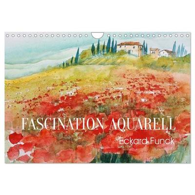 Faszination Aquarell - Eckard Funck (Wandkalender 2026 DIN A4 quer), CALVENDO Monatskalender