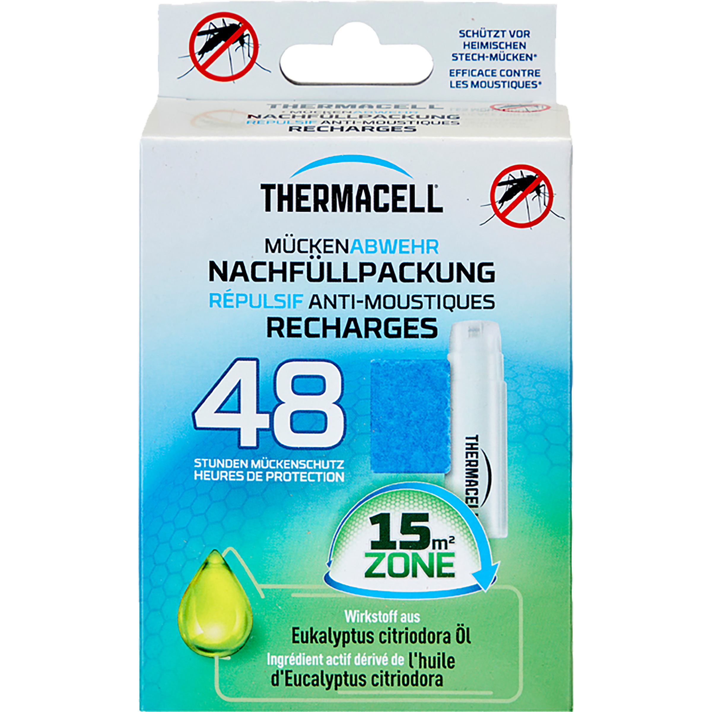 ThermaCELL Nachfüllpack für Insektenabwehrgerät Moskitonetze weiss Größe 48 Stunden Camping
