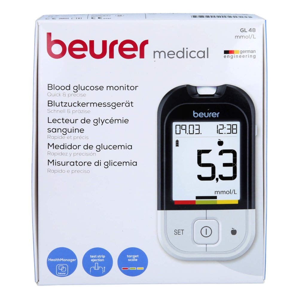 BEURER GmbH Beurer Gl48 Blutzuckermessgerät Mmol/l 15261812