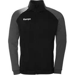 Kempa Ambition 28 Poly Trainingsjacke schwarz/anthra S