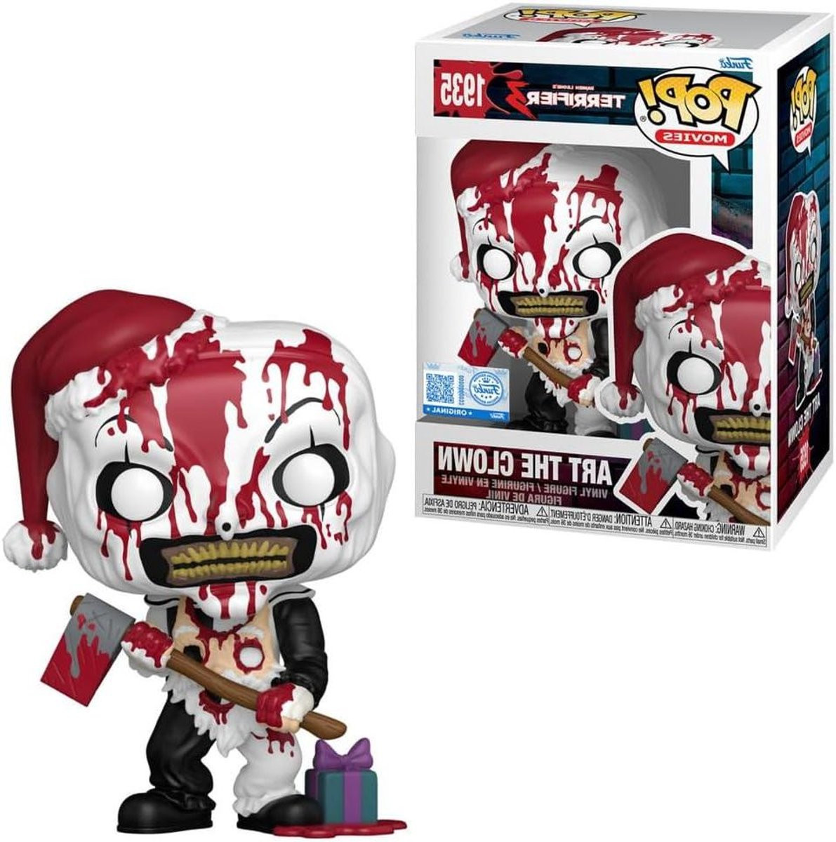 Verzamelbeeldje Horror Figuur Wit en Zwart - Hoogte: 8 cm