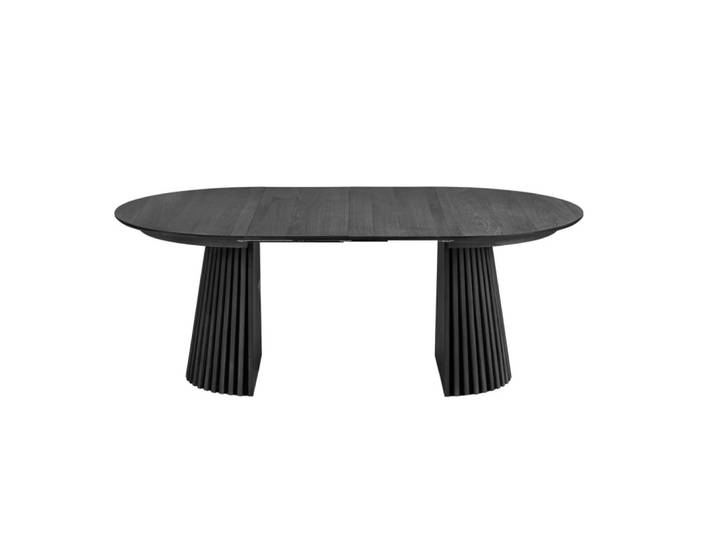 Table extensible 6/8 personnes ø120cm (160/200) chêne noir