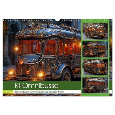 KI-Omnibusse (Wandkalender 2026 DIN A3 quer), CALVENDO Monatskalender