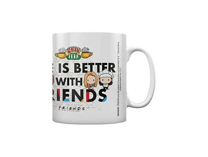 Friends Life Is Better with Chibi koffiemok wit