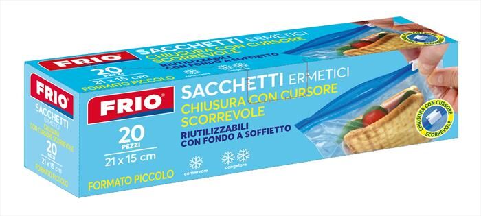 LAVATELLI Frio Sacchetti Con Cursore Piccoli 15x21cm 20pz