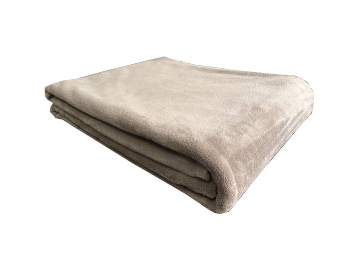 Wohndecke Coral taupe Polyester 200 x 240 cm - Wohndecke