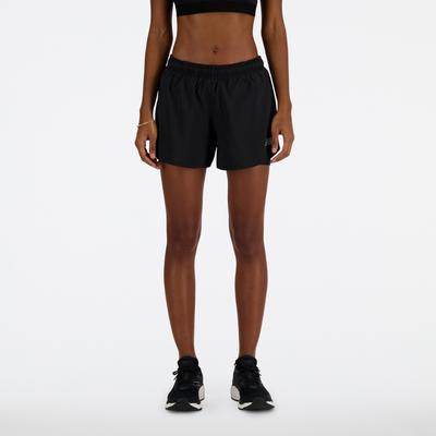 Laufshorts NEW BALANCE "SPORT ESSENTIAL 2-IN-1 SHORT 3", Damen, Gr. XS, N-Gr, schwarz (schwarz (001)), Obermaterial: 100% Polyester, Hosen, 2-in-1-Konstruktion, mit integrierter Innenhose, für Laufen