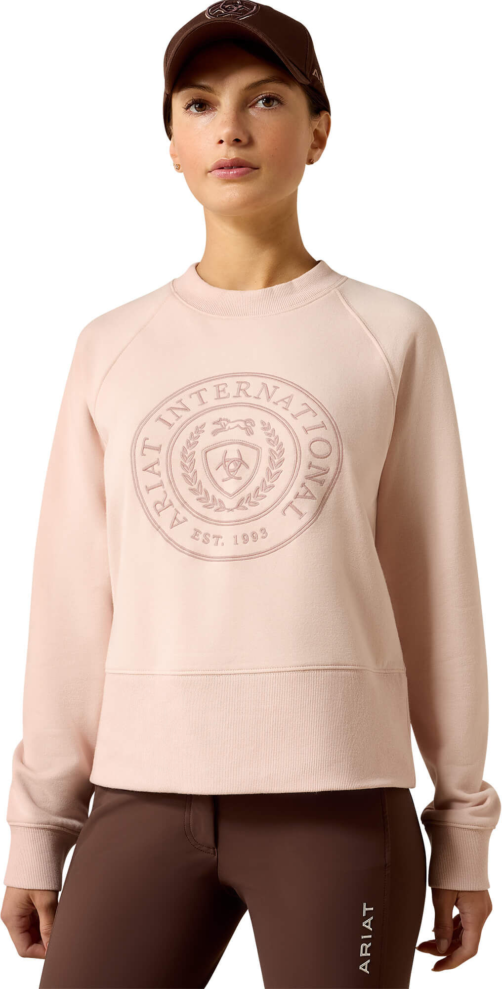 Women's Martine Sweatshirt in Sepia Rose, Size: Small by Ariat