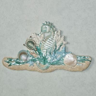 Touch of Class Seahorse Wall Plaque Multi Cool , Multi Cool