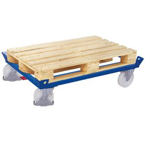 VARIOfit Paletten-Fahrgestell sw-870.420, 1210 x 1010 mm, Polyamid-Rollen, Tragkraft 1050 kg