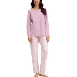 Calida Blooming Nights Pyjamas Rosa Muster Baumwolle X-Small Damen