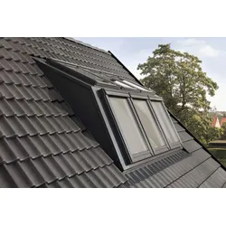 VELUX Kombi-Aufkeilrahmen neben- und übereinander Ziegel hoch EBW  MK06 2022BK für gaubenähnliche Lösungen, Alu