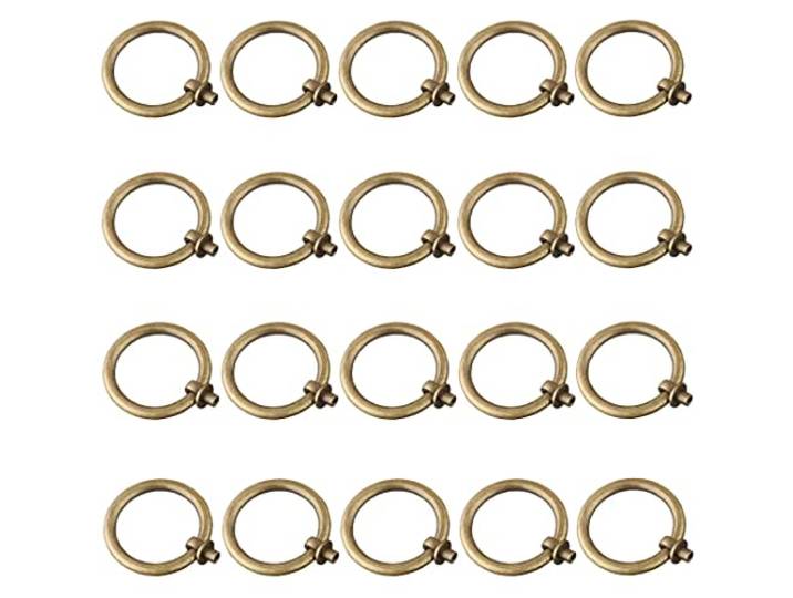 20 Stück Ziehgriffe Schrank, Schublade, Schrank, Kleiderschrank(Bronze,50mm Diameter)