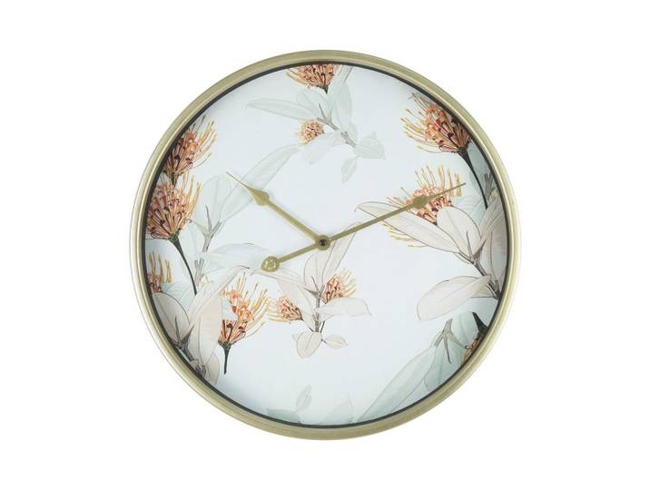 Mobili Rebecca Wanduhr Weiß 40/40/40 cm, 40x40x40 cm, Dekoration, Uhren, Wanduhren
