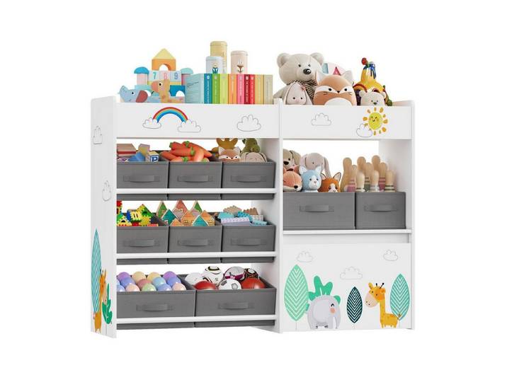 LuxusKollektion Kinderregal Kinderregal mit Boxen auf Rollen, 1-tlg.