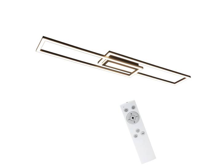 Hardin - plafonnier led en métal, coloris noir, l 95 cm