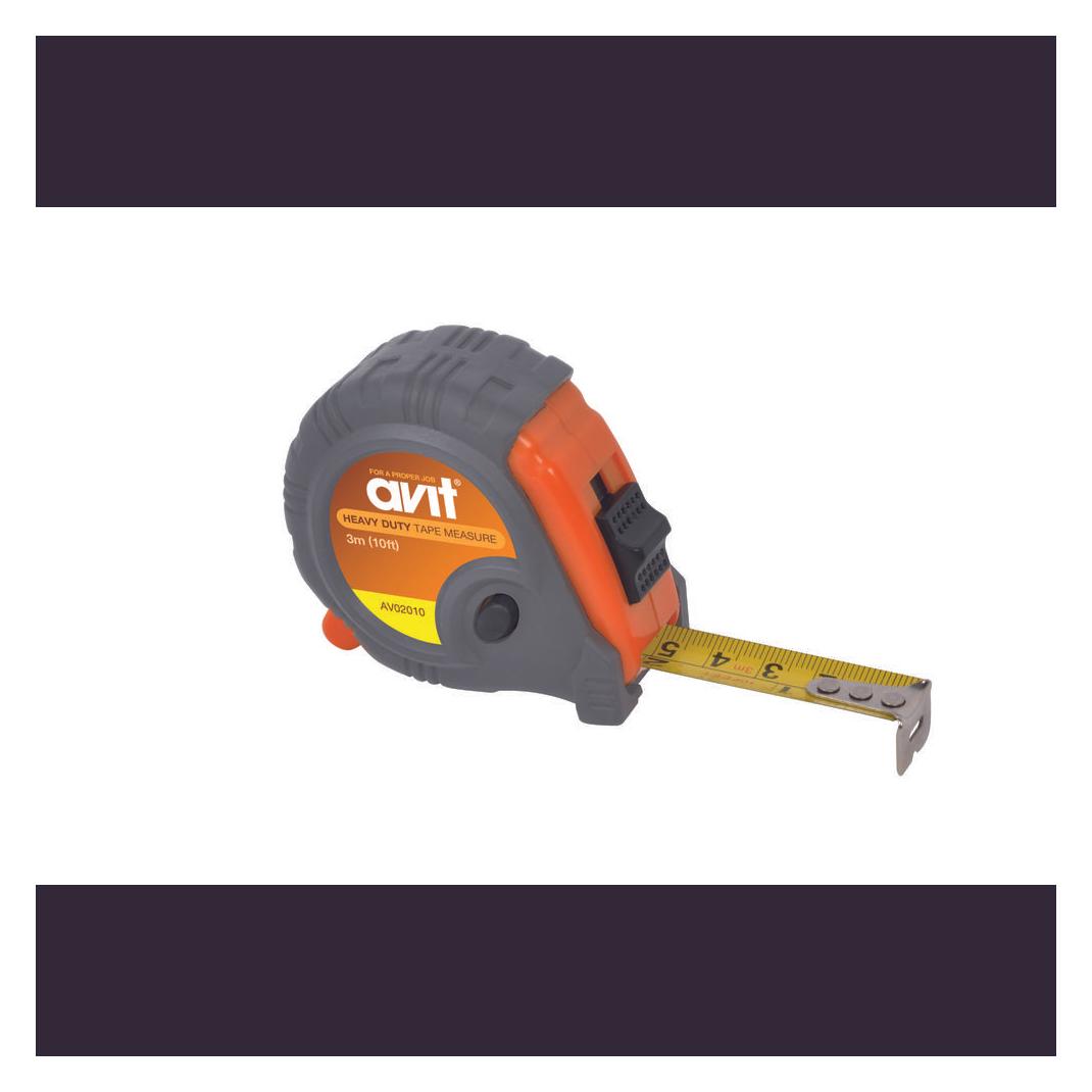 Avit Massband 3 m Stahl AV02010 (3 m) (AV02010)