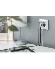 DIGITUS Sicherheits-Steckdose für Unterputzmontage mit 1 x USB Type-C 1 x A (DA-70615)